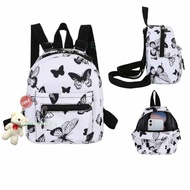 [BISA COD] - PROMO tas ransel wanita motif sapi tas cewek motif kupu-kupu terbaru / tas gendong wani