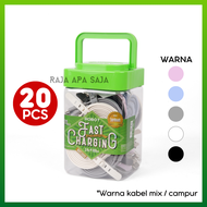 KABEL DATA ROBOT RGC100 Type C Isi 20 & 10 Pcs Toples - Kabel Data Vivan Type C | Kabel Charger Tipe
