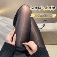 Stoking minyak berkilau, ultra-halus, melangsingkan, stoking berkilau musim panas, sutera hitam berk