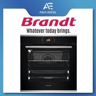 BRANDT BOP7568LX 73L BLACK PYROLYTIC BUILT-IN OVEN WITH TFT SCREEN