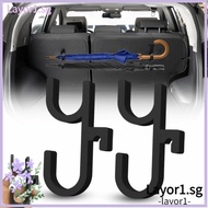 LAYOR 2Pcs Car Umbrella Hooks, Single/Double Hook Anti-tilt Car Umbrella Holder, Portable No Drillin
