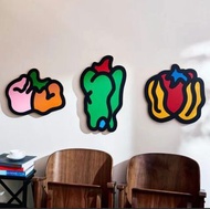 西雄大 Yudai Nishi Limited Wood Screen Print of 30 ( Set of 3 ) 木板畫 kaws 六角彩子 hanai yusuke 花井祐介 村上隆