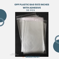 OPP Plastic Bag 9x13 inches with adhesive 50pcs