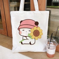 Bubu Dudu Anime Túi Tote Canvas Có Thể Gập Lại Có Thể Tái Sử Dụng Thời Trang Túi Thẩm Mỹ Cổ Tote Dàn