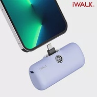 iWALK Pro 閃充數顯直插式4800mAh行動電源lightning頭 靛紫