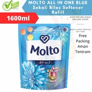 Molto All In 1 Blue Biru 1600ml 1x Bilas Pelembut Pewangi Softener 1 6