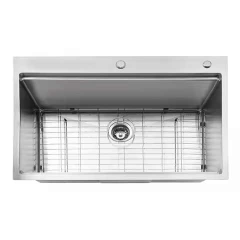 Steel Sink 304 Stainless Multi-functional Kitchen Sink Drop-In Sink 33-in Drop in Kitchen Sink Works