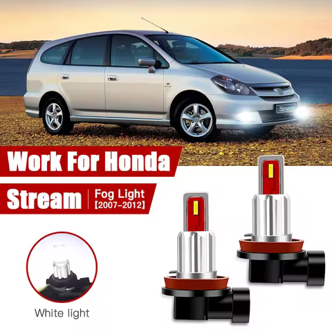 2pcs Led Car Fog Lamp for Honda Stream 2007 2008 2009 2010 2011 2012 H11/H8 Front Fog Light Bulb Car