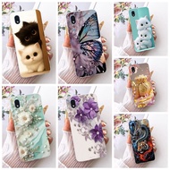 Clear For Samsung A01 Core Case A3Core Aesthetic Cute Cartoon Fashion Flowers Funny Painted Casing F