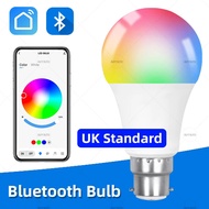 Standard Britain 220 - 240v Tuya Bluetooth 5.0 Smart Led Bulb 9w A19 B22 Snap - Base Lamp Rgbcw Smar
