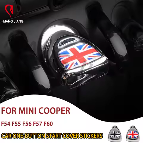 Car One Start Click Stop Button Switch Cover Stickers For Mini Cooper F54 F55 F56 F57 F60 Interior C