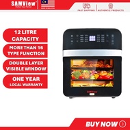 SAMView Air Fryer Oven With 360° Rotisserie Rotation AF513T And Digital Touch Screen Display (12L)