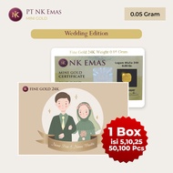 5pcs Nk Mini Gold 0.05 Gram (Wedding Edition4)