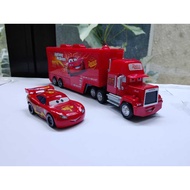 Mack white hat 1 diecast toy car Lighting McQueen mack Truck white hat