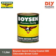 ♦❁Boysen Paint Quick Drying Enamel B-680 Chocolate Brown Color 1 Liter