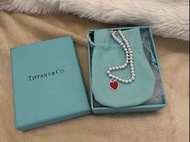 Tiffany & co return to tiffany 系列 925銀 紅心愛心手鍊 銀色