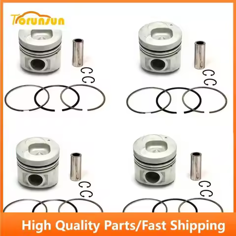 New 4 Sets STD Piston Kit With Ring 8-94438-989-1 Fit For Isuzu 4BE1 Engine 105MM