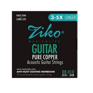 Tali Gitar Kapok Ziko DR-010 / DR-011 Acoustic Guitar String Anti Rust Coating Pure Cooper Long Life Extra Light