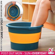 《 𝗟𝗔𝗥𝗚𝗘 𝗖𝗔𝗣𝗔𝗖𝗜𝗧𝗬 》Round Foot Bath Bucket Body Relaxing Massage Leg Feet Healthy Spa Soak Basin Bakul Rendam Kaki 圆形足浴盆