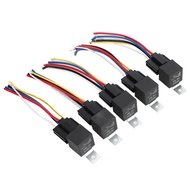 FZ12V Relay 5x Car Vehicle 12V 12 Volt  40A AMP Relay &amp Socket Set SPDT 5 Pin 5 Wire New Car Secu