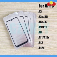 Front GLASS +OCA LCD Outer Lens For Oppo F11 A7 A9 A8 A11 A11x A12s A3s A5s Touch Screen Panel