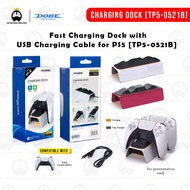 DOBE PS5 DS5 Game Controller Dual Charger Dock with Light Indicator Charging Cradle Dock Station TP5