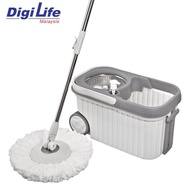 DIGILIFE WYL36 Spin Mop Spinnable with Bucket Wheels Big Pail Mop Floor Cleaner Magic Mop Spinner 36