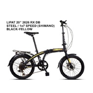 EXOTIC Exotic Sepeda Lipat Exotic 20" 2026 Rx Db (Shimano) Black-Yellow