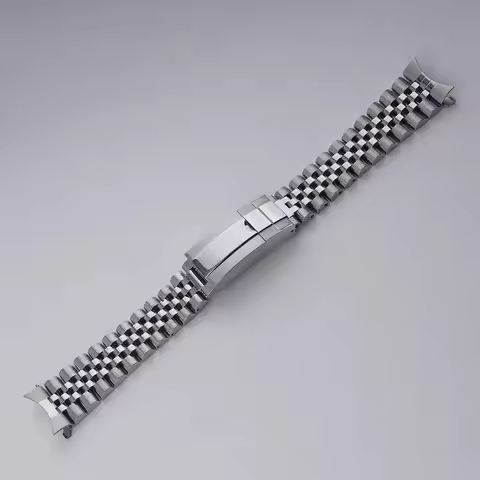 BN0168-06L (44mm) - 20mm Jubilee Bracelet Watch Band Strap, Rolamy Compatible, Oyster Clasp For Citi