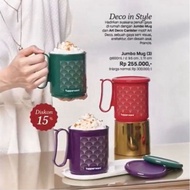 Jumbo tupperware mug contains 3 / Jumbo mug art tupperware