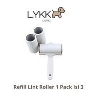 Refill Lint Roller 12cm & 16cm - Refill contains 3 Rolls - Refill Lint Roller Dust Hair Cleaner