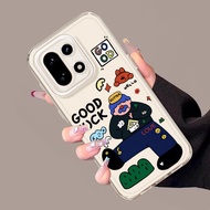 Uncle Beard Suitable OnePlus 15T Phone Case New Style 1Plus 15 Transparent Shock-resistant 13T All-I