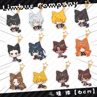 Cosplay Cat KeyChain Women Limbus Company Key Chain for Men DonQuixote Key Ring Faust Acrylic Keyrin