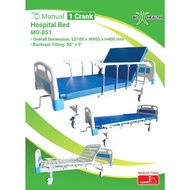 Mobilis Hospital Bed Manual 1 cranks / Manual Katil Hospital 1 engkol MO-BS1