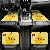 Pokemon Pikachu Car floor mats Car universal high-end carpet floor mats Car floor mats 4-piece set