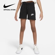 Nike Older Kids (Girls) Club FT 5 In Shorts - Black ไนกี้ กางเกงขาสั้นเด็กหญิง Club FT 5 In - สีดำ