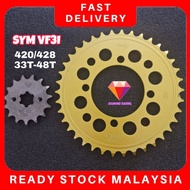 SYM 185 VF3I DIAMOND RACING 420/428 HEAVY DUTY GOLD SPROCKET