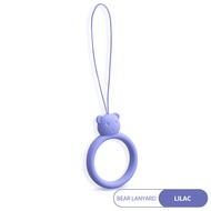 Raimondo Headphone Tali Cincin Silikon Ponsel USB Gantungan Kunci Cangkir Tali Kartun Pendek Penghan