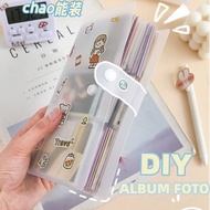 DIY Polaroid Photo Album 2R Transparent Aesthetic Photocard Slot Album