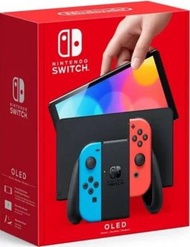 任天堂 - 【香港行貨】Nintendo Switch（OLED款式）電光藍・電光紅