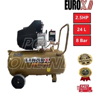 EUROX GOLD Air Compressor|Compressor Angin EAW-2524 2.5HP 24L 8BAR/EAW-3060G 3HP 60L 8BAR