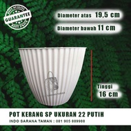 POT KERANG SP 22 PUTIH Pot Tanaman Pot Bunga Pot Plastik GROSIR POT