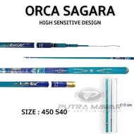 Joran Tegek Ras Panjang Orca Sagara 450 540 Carbon Ringan Super Kuat