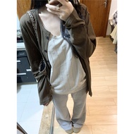 90s Korean Style Suit Set - Trendy Two-Piece Women's Outfit