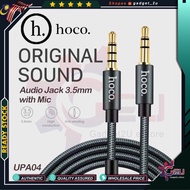hoco UPA04 Audio 3.5mm Jack with Mic Headphone AUX Cable with Mic 3.5mm to 3.5mm Audio Cable