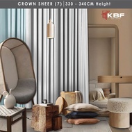 Asiancurtain Sheer 7 Mix Curtain Window Ready Made Hook Eyelet (330cm-340cm)