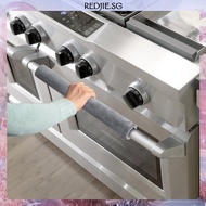 [Redjie.sg] 1/2Pcs Plush Refrigerator Door Handle Cover Versatile Dustproof Kitchen Supplies