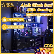 Standing Pegboard Gaming Room Rack Adjustable Pegboard Organizer Besi Rak Multipurpose Pegboard Rack