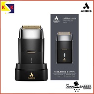 Andis Pro Foil Plus II Cordless Shaver, Gold Titanium Foils, Lithium Ion Battery Shaver & Replacemen