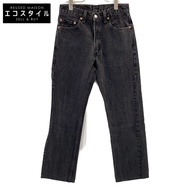 二手 Levi's 505 1999 年黑色染色拉鍊牛仔褲，W29L32